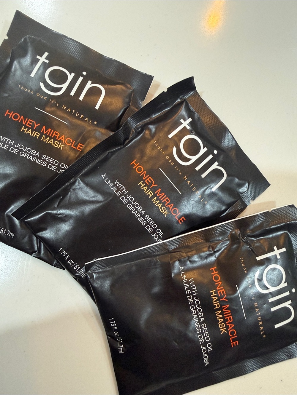 3 tgin Honey Miracle Hair Mask -1.75 fl oz packIntensive Conditioning Treatment